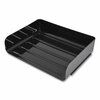 Tru Red Side-Load Stackable Plastic Document Tray, 1 Section, Letter-Size, 12.63 x 9.72 x 3.01, Black, 2PK TR55327